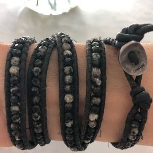 Chan Luu 5 wrap leather bracelet